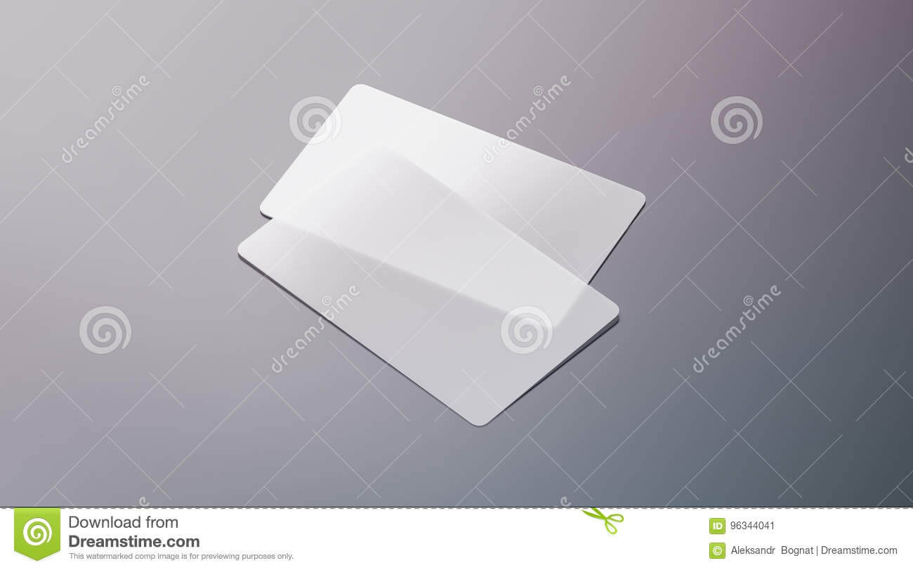 Blank Plastic Transparent Business Cards Mock Up Stock Image Pertaining To Transparent Business Cards Template