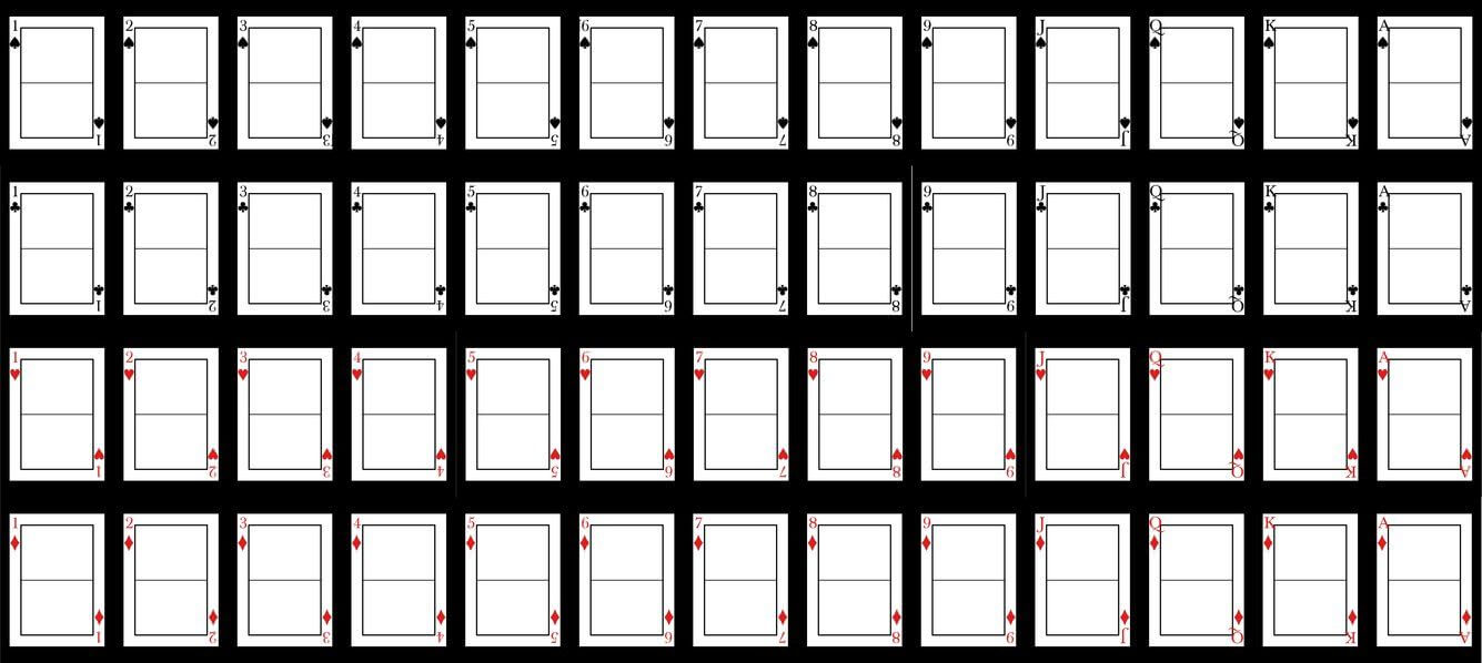Blank Playing Card Template | Blank Playing Cards, Card In Deck Of Cards Template