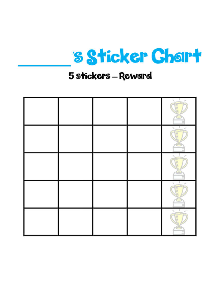 Blank Reward Chart Templates – User Guide Of Wiring Diagram Pertaining To Blank Reward Chart Template