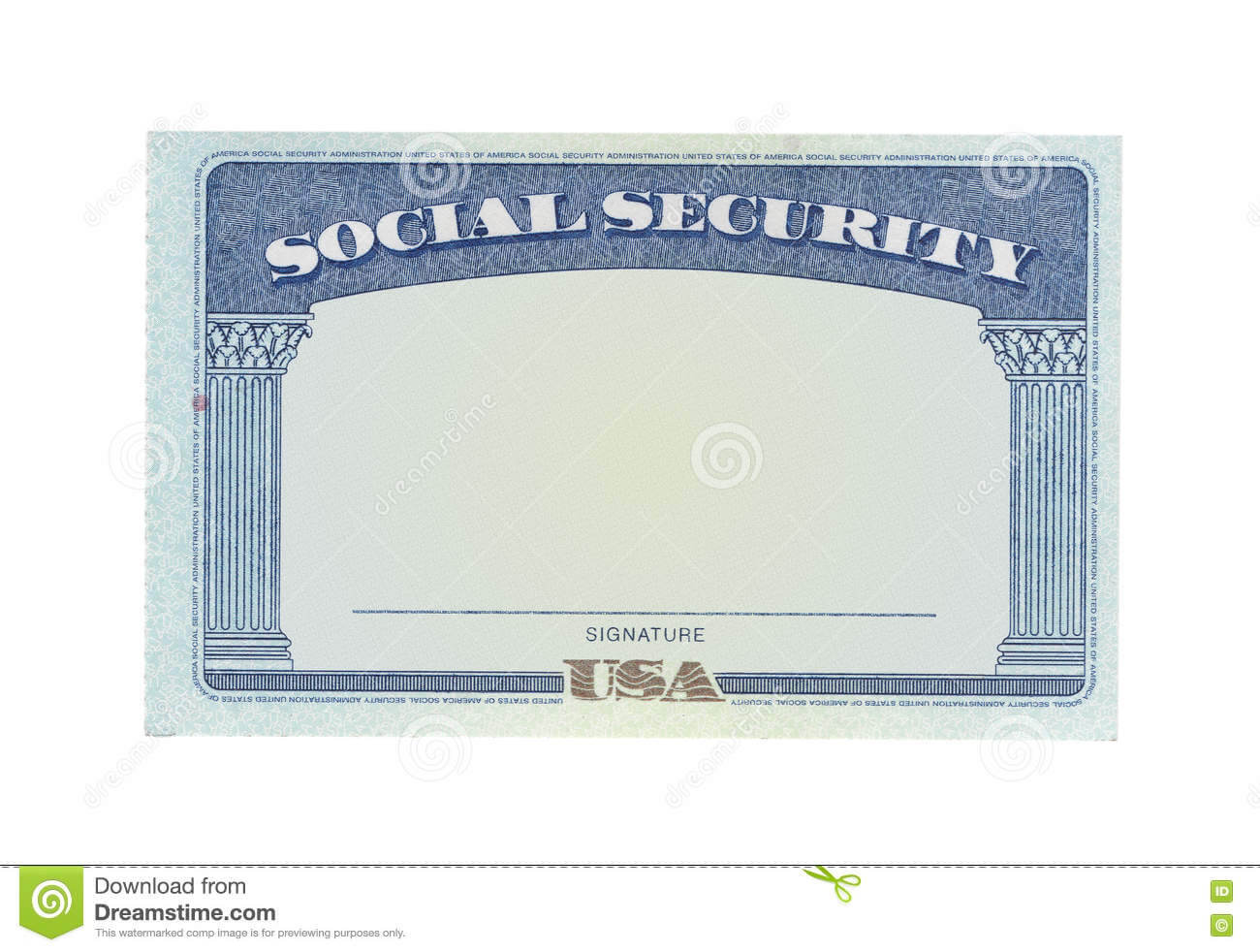 Blank Social Security Card Stock Photos – Download 122 Throughout Ssn Card Template