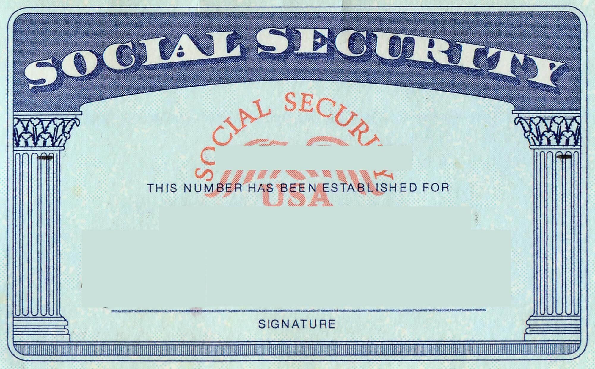 Blank Social Security Card Template Social Security Card With Regard