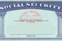 Blank Social Security Card Template | Social Security Card within Editable Social Security Card Template