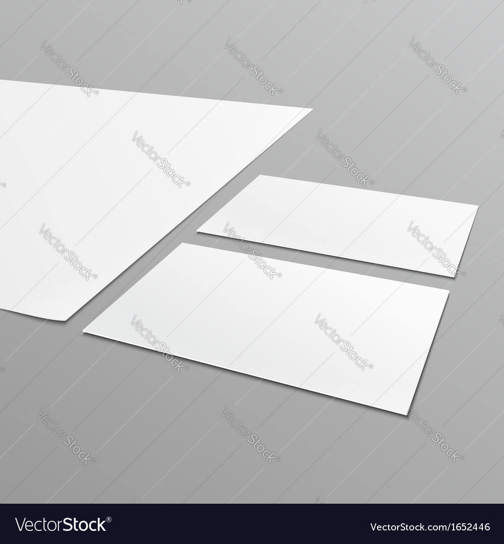 Blank Stationery Layout A4 Paper Business Card For Blank Business Card Template Download