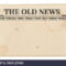 Blank Template Of A Retro Newspaper. Folded Cover Page Of A Intended For Old Blank Newspaper Template