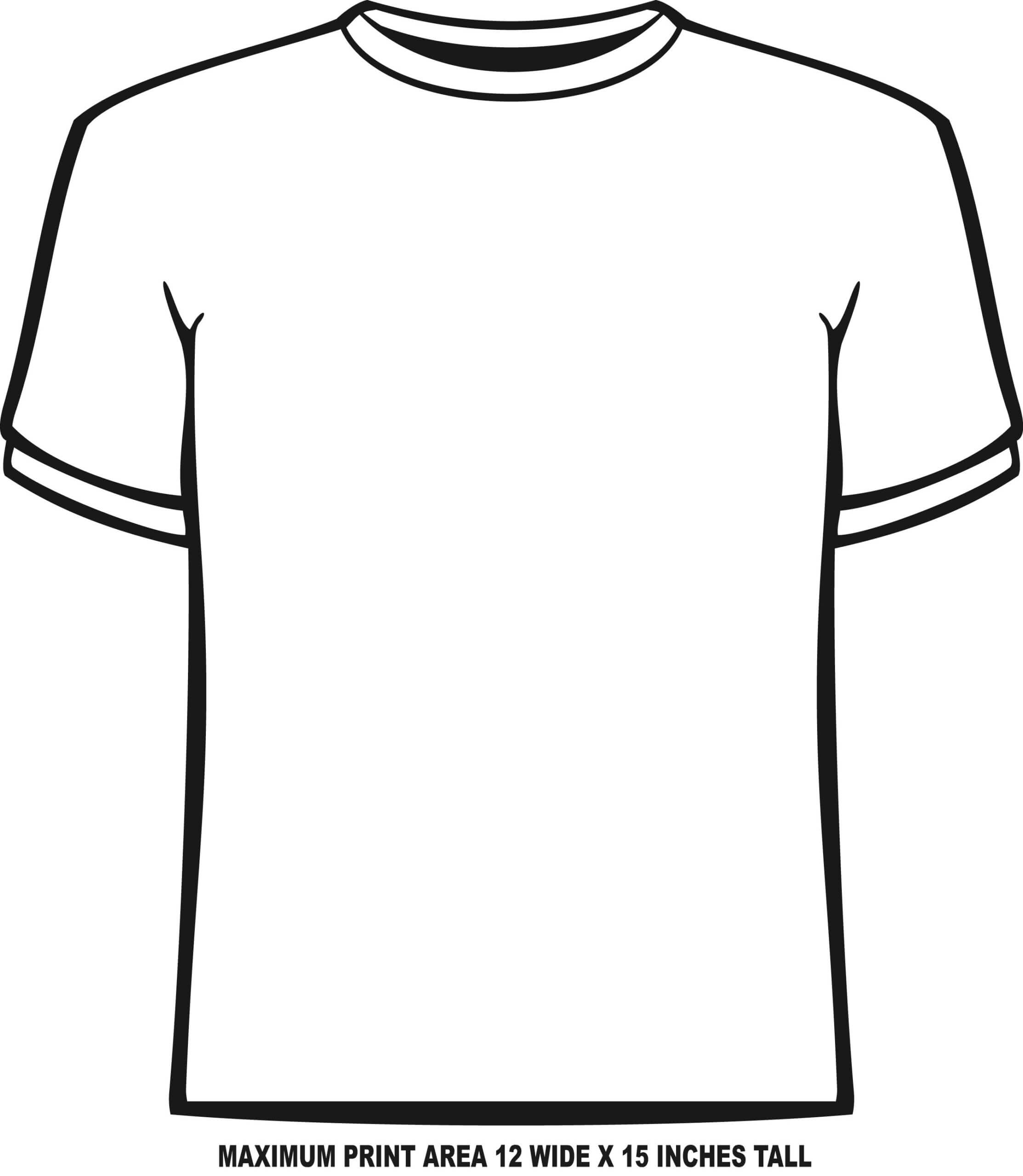 Blank Tshirt Template Pdf Dreamworks For Blank Tshirt Template Pdf Professional Template