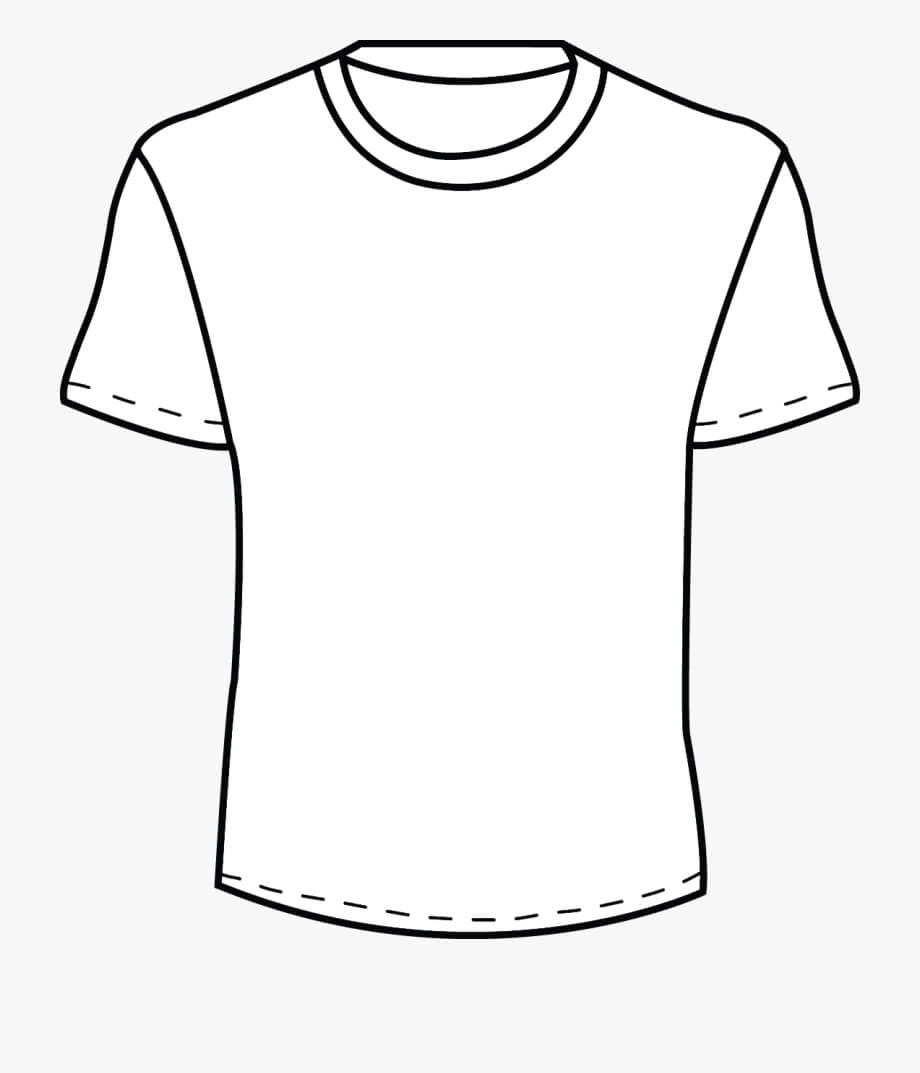 Blank Tshirt Template Png – Mens T Shirt Outline In Blank T Shirt Outline Template