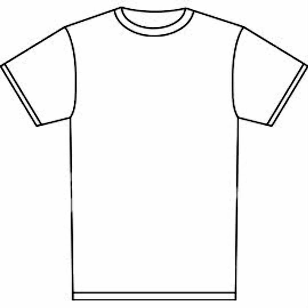 Blank Tshirt Template Tryprodermagenix Org Prepossessing T With Blank Tshirt Template Printable