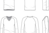 Blank V-Neck T-Shirt And Tee for Blank V Neck T Shirt Template