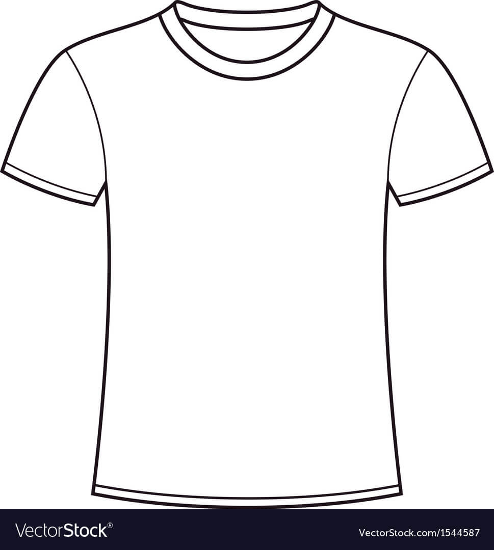 Blank White T Shirt Template Intended For Blank Tshirt Template Pdf