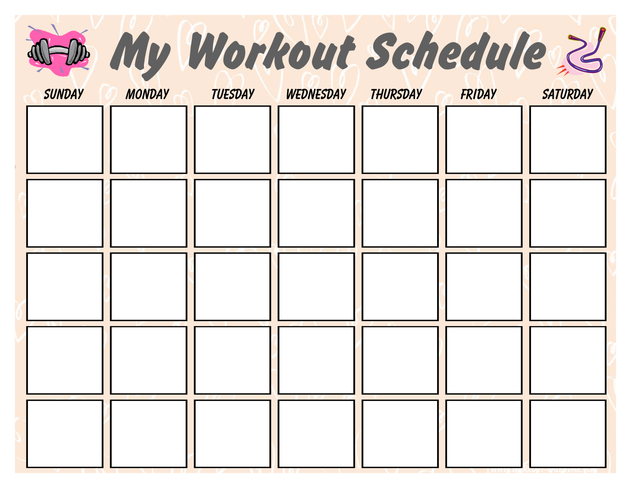 40-effective-workout-log-calendar-templates-templatelab