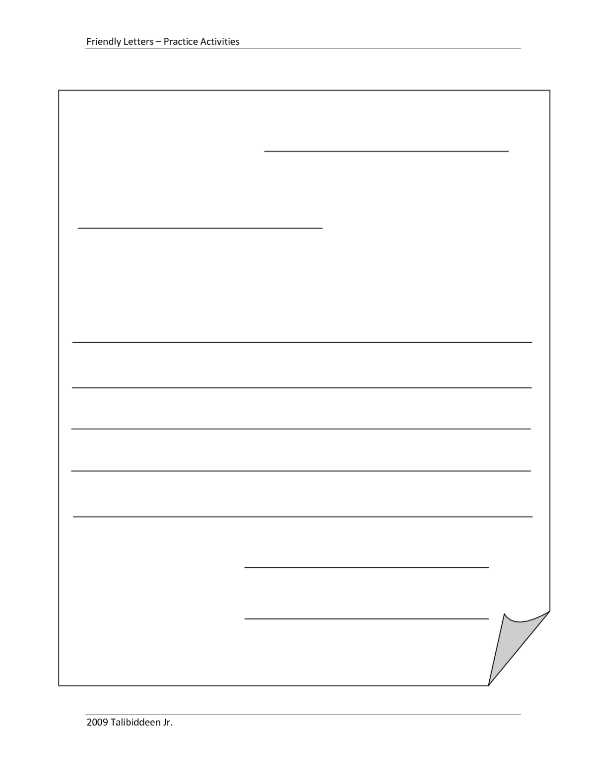 Blank Letter Format Template Letter Writing Template Pertaining To 