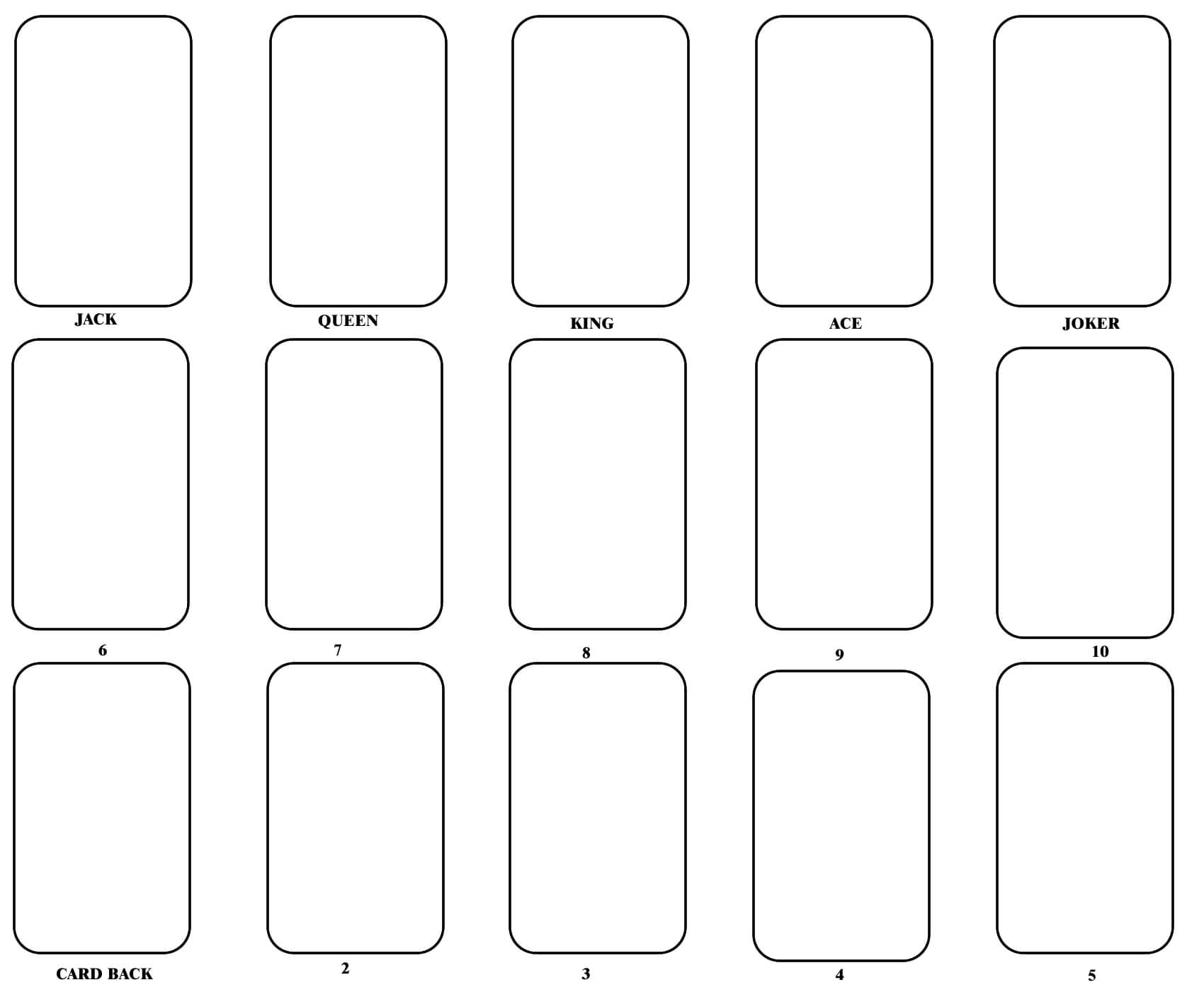Blank+Playing+Card+Template | Flash Card Template, Blank Inside Clue Card Template