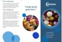 Blue Spheres Brochure regarding Office Word Brochure Template