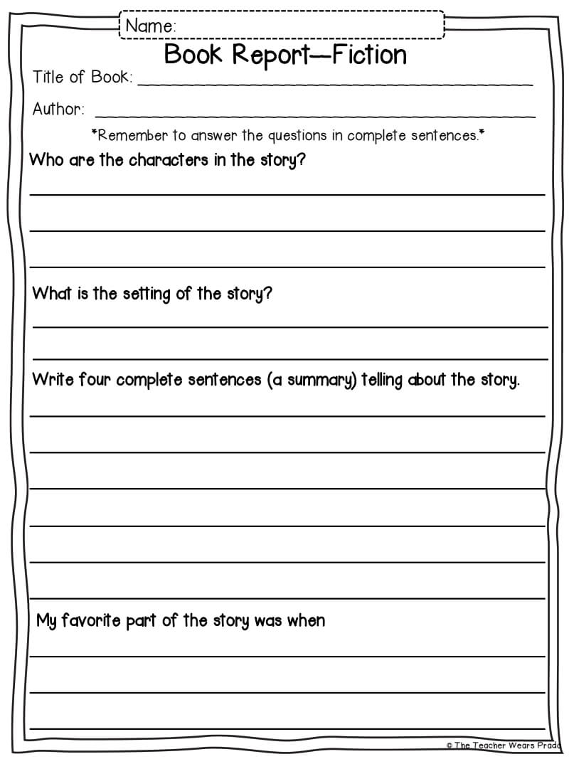 Book Report .pdf – Google Drive | 2Nd Grade Books, Book With Regard To 1St Grade Book Report Template