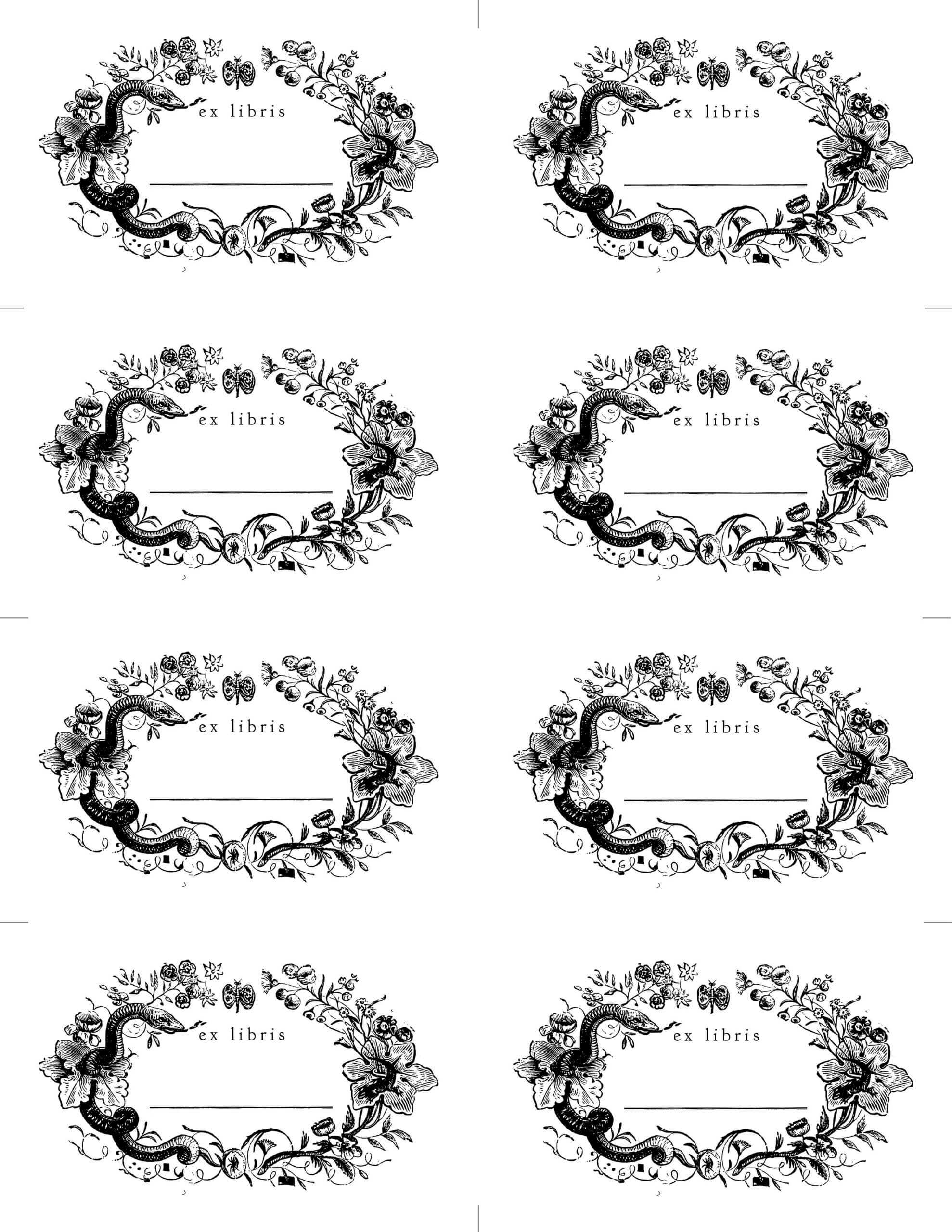 Bookplate Template | Paper Book, Words Wallpaper, Ex Libris Throughout Bookplate Templates For Word