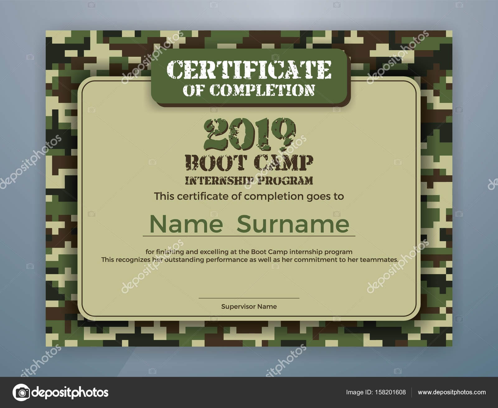 Boot Camp Certificate Template | Boot Camp Internship Intended For Boot Camp Certificate Template