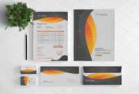 Branding Stationery Set. A Collection Of Branding/identity regarding Business Card Letterhead Envelope Template