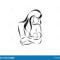Breastfeeding Blank Sketch Template Stock Illustration Inside Blank Model Sketch Template