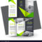 Brochure Design Template Creative Tri Fold Green Throughout E Brochure Design Templates