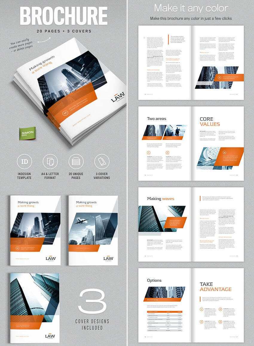 Brochure Template For Indesign – A4 And Letter | Indesign Inside Brochure Template Indesign Free Download