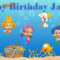Bubble Guppies  Custom  Personalized Vinyl And 50 Similar Items With Regard To Bubble Guppies Birthday Banner Template