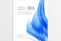 Business Annual Report Cover Page Template In A4 with regard to Cover Page For Annual Report Template