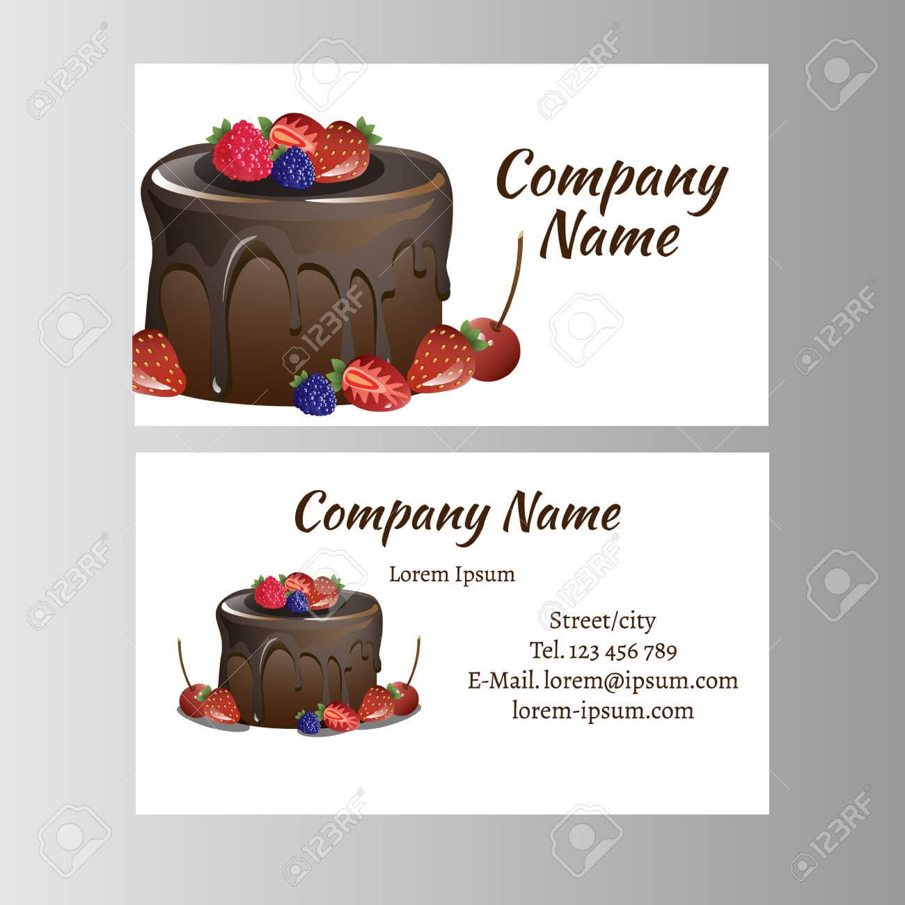 Business Card Template For Bakery Business. Within Cake Business Cards Templates Free