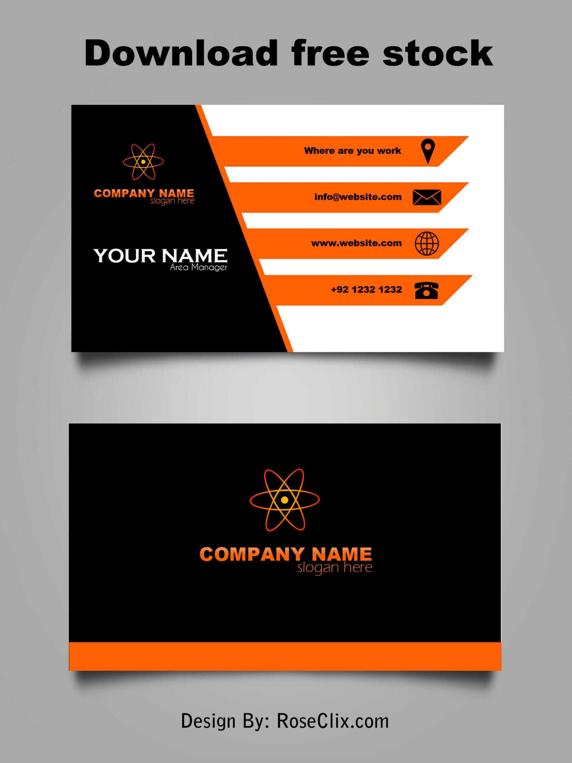 Business Card Template Free Downloads Psd Fils. | Free Regarding Templates For Visiting Cards Free Downloads