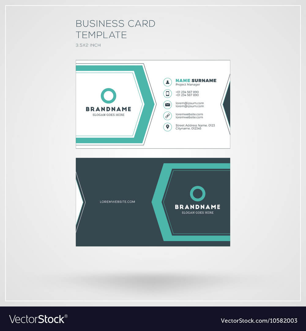 Business Card Template Personal Visiting Card With Within Template For Calling Card
