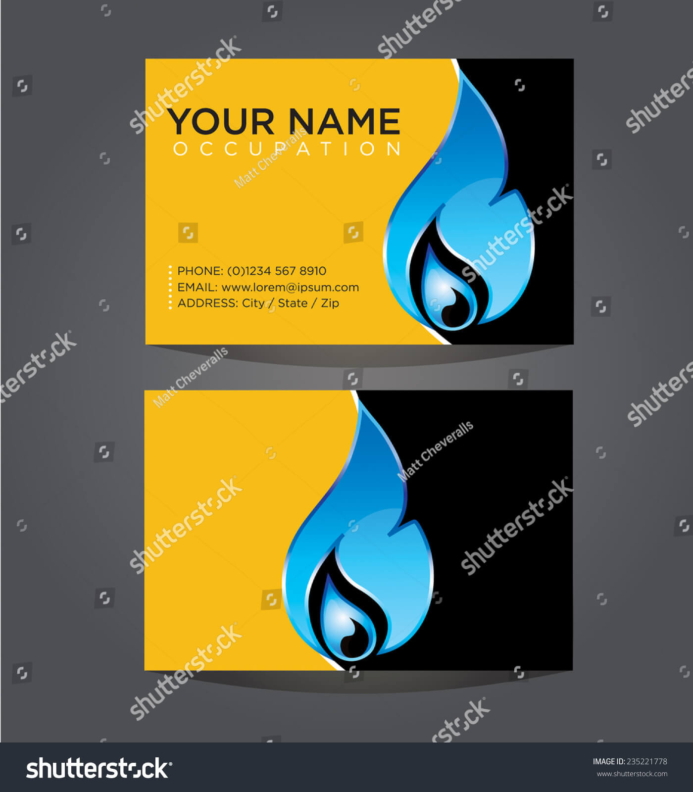 Business Card Template Plumbing Heating Air Stock Vector In Hvac Business Card Template