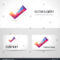 Business Card Template Set Vector Polygonal Stock Vector In Acceptance Card Template