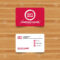 Business Card Template With Texture. Book Sign Icon. Open Book.. In Open Office Index Card Template
