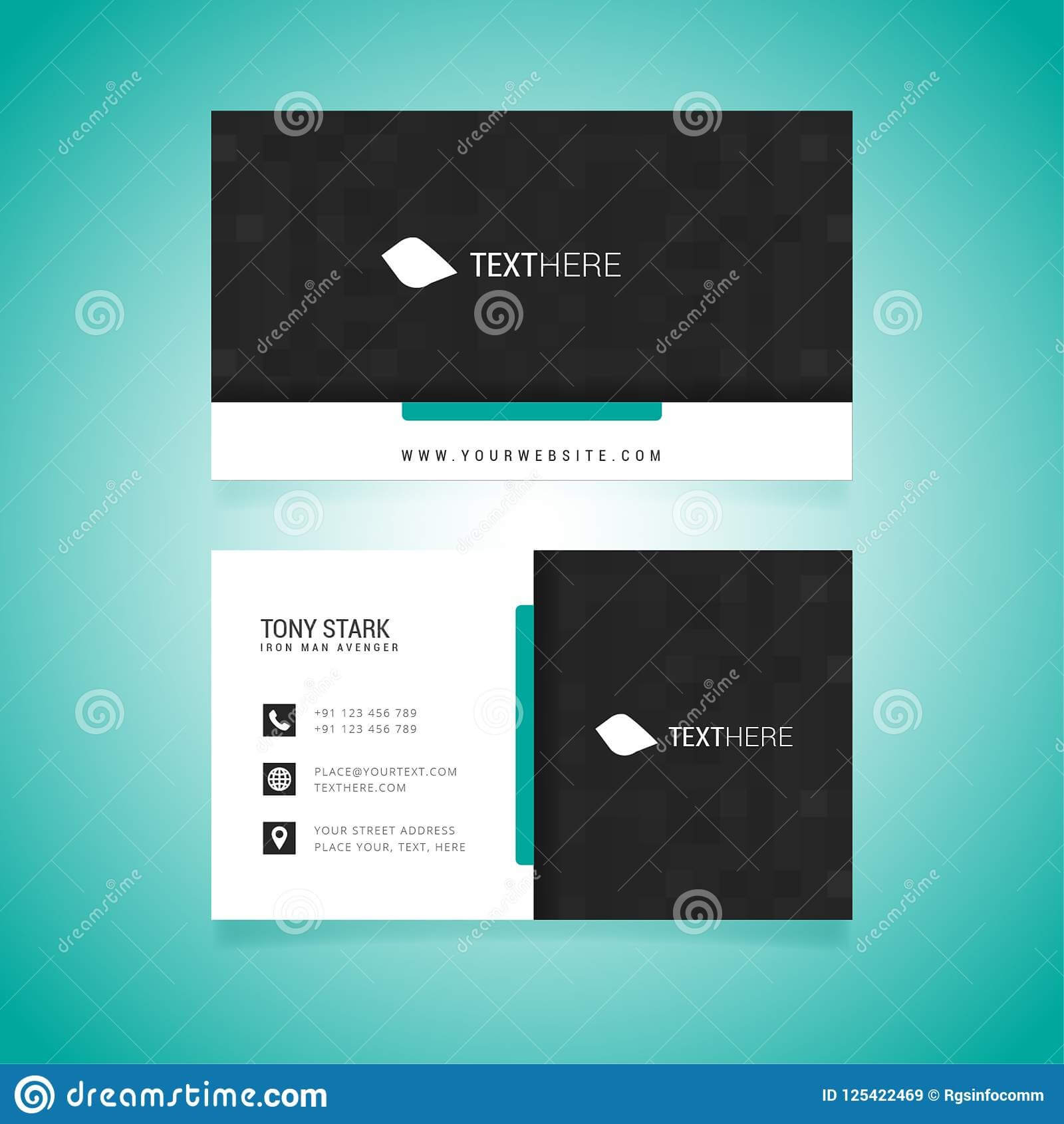 Business Card Vector Template Stock Vector – Illustration Of With Regard To Adobe Illustrator Business Card Template