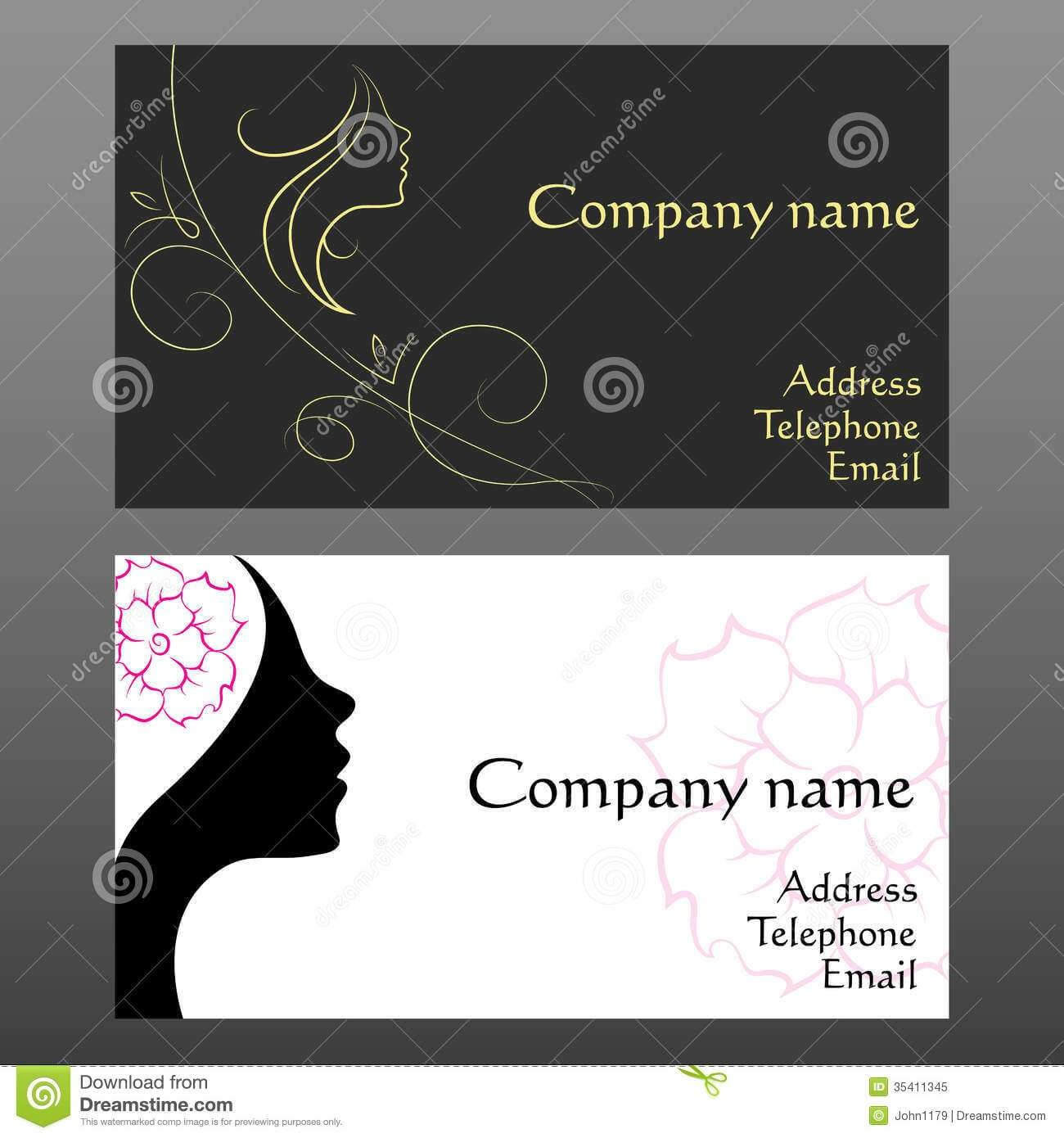 Business Cards And Resume Template With Hairdresser Business Card Templates Free