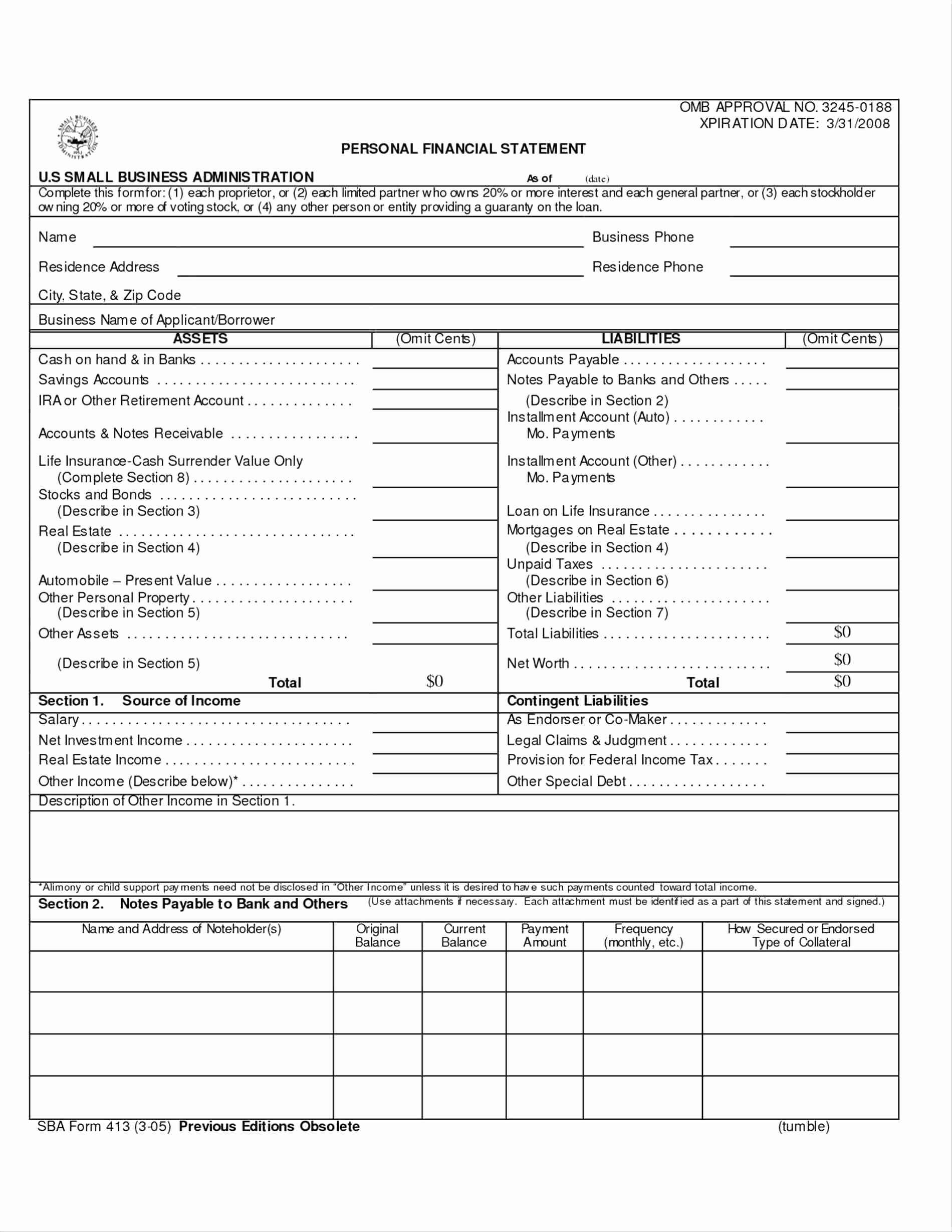 Business Financial Statement Template Excel Elegant Non Intended For Excel Financial Report Templates
