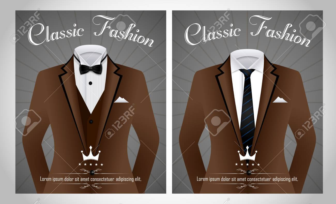 Business Suit Template With Black Tie And White Shirt Banner Within Tie Banner Template