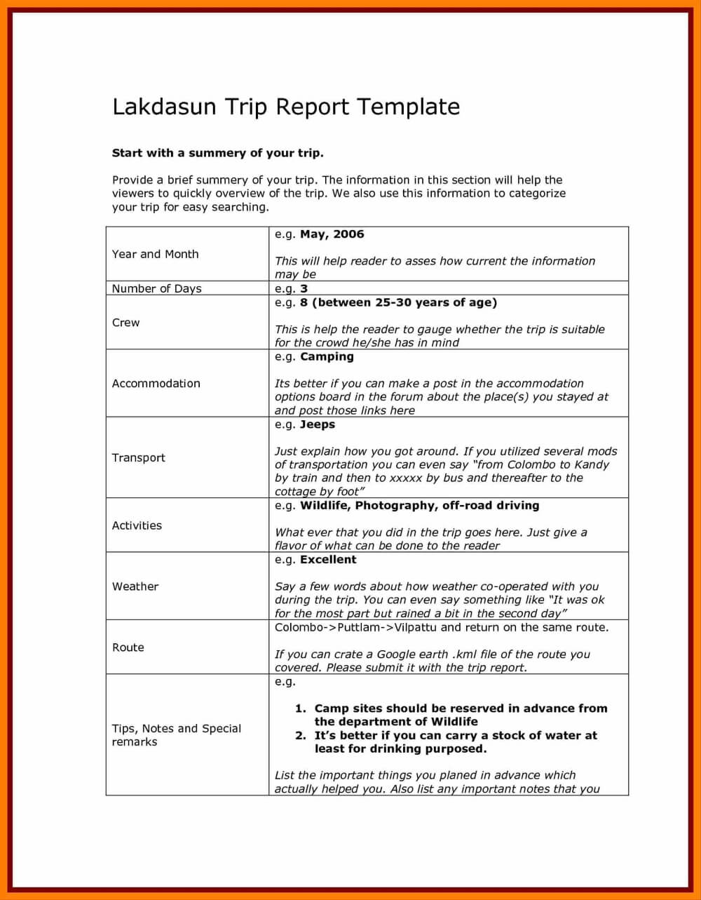 Business Visit Report Template New Business Trip Summary For Business Trip Report Template
