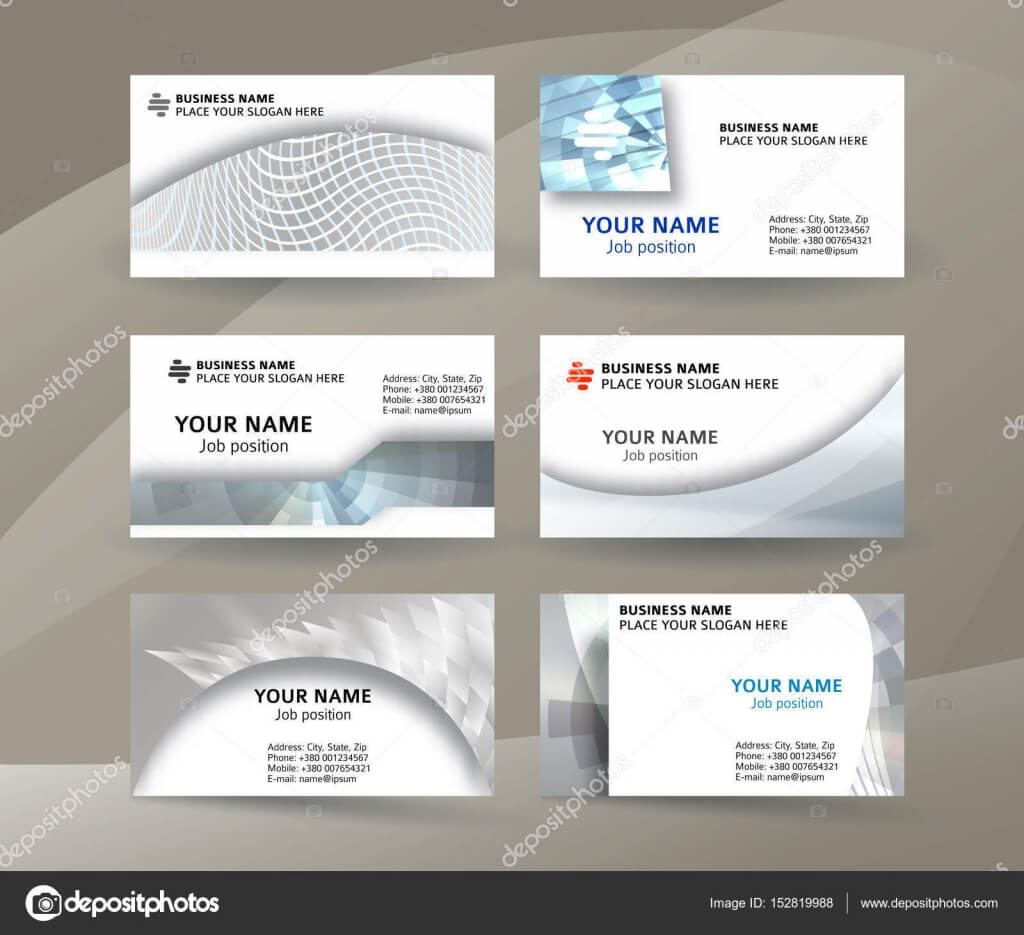 Businness Card Template Horizontal Banner Background Metal With One Sided Brochure Template