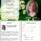 Butterfly Memorial Program | Funeral Program Template Free With Memorial Cards For Funeral Template Free