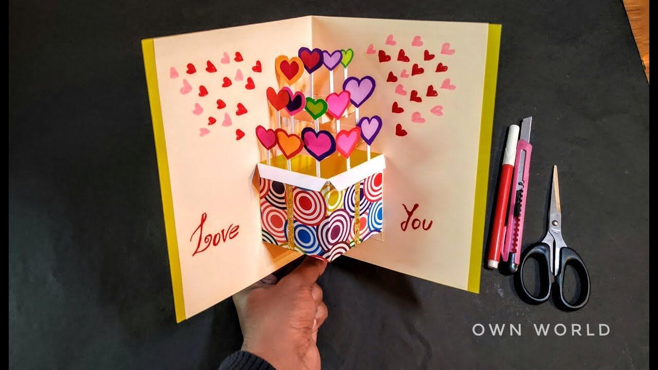 Ca0Fd3 Pop Up Birthday Card Template Luxury Greeting Card Within Diy Pop Up Cards Templates