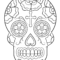 Calavera (Sugar Skull) Coloring Page | Free Printable With Regard To Blank Sugar Skull Template