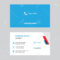 Call Now Business Card Design Template In Front And Back Illustration. With Regard To Template For Calling Card