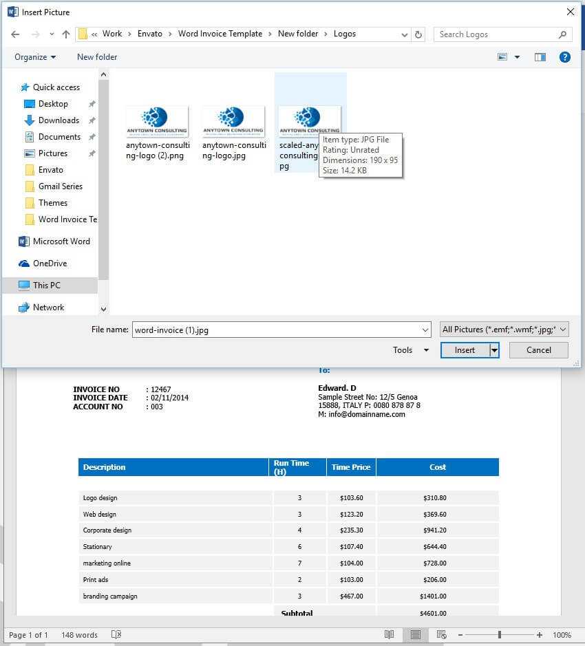 Can You Create An Invoice In Word How To Create An Invoice Inside Invoice Template Word 2010