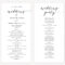 Ceremony Template – Forza.mbiconsultingltd Inside Free Printable Wedding Program Templates Word