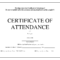 Certificate Attendance Template – Zimer.bwong.co Pertaining To Certificate Of Attendance Conference Template