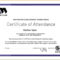 Certificate Attendance Templatec Certification Letter For Certificate Of Attendance Conference Template