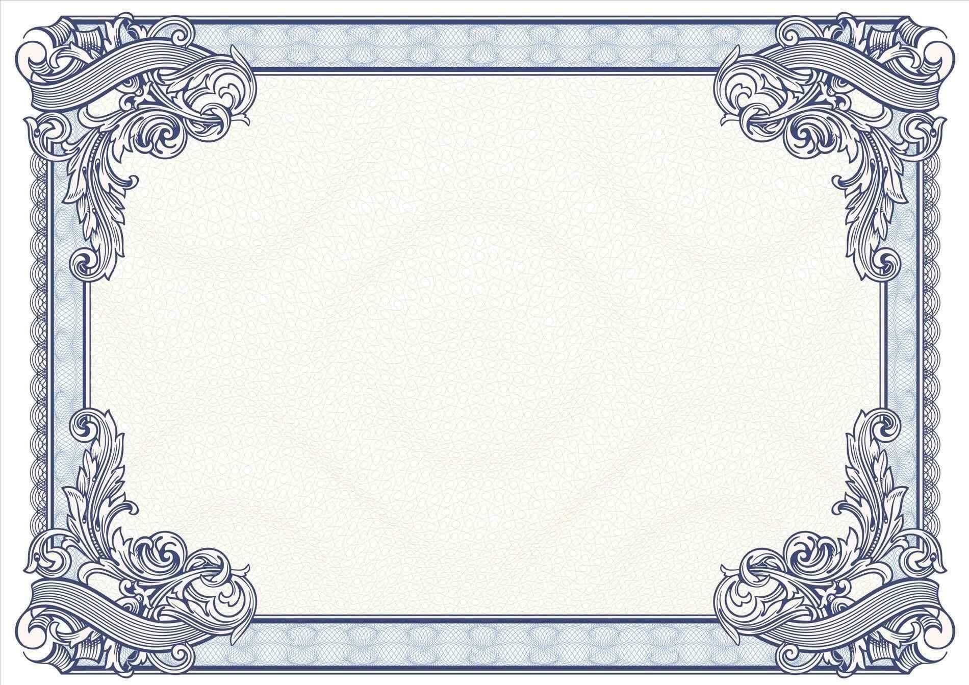 Certificate Borders Design Unique Certificate Border Design In Free Printable Certificate Border