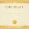 Certificate, Diploma Of Completion Template, Background Gold.. For Certificate Scroll Template
