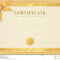 Certificate, Diploma Template. Gold Award Pattern Stock In Scroll Certificate Templates