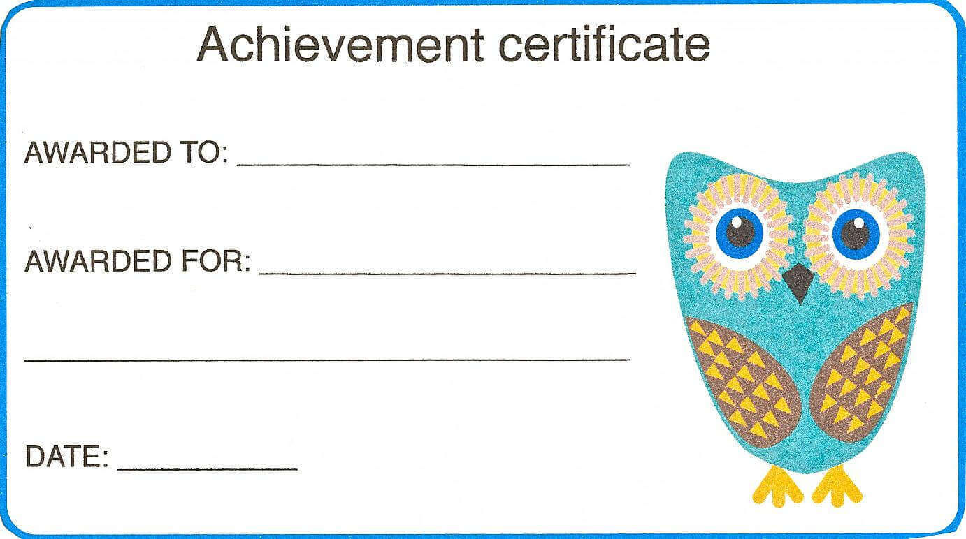 Certificate For Kid Template – Certificate Templates Within Certificate Of Achievement Template For Kids